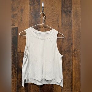Lululemon breeze by crop tank white size 6